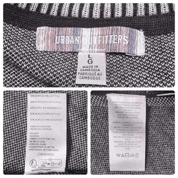 UO Downloads Graphic Crew Neck Sweater Men's Sz L - Picture 5 of 5